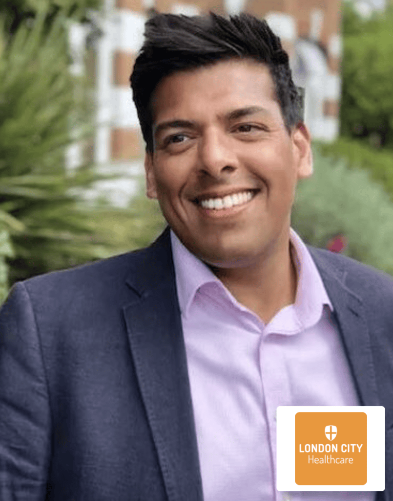 London City Healthcare representative with company logo – SEO case study
