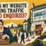 Website traffic but no enquiries showing conversion and lead generation problems